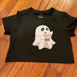 SHEIN Black Ghost Graphic Tee